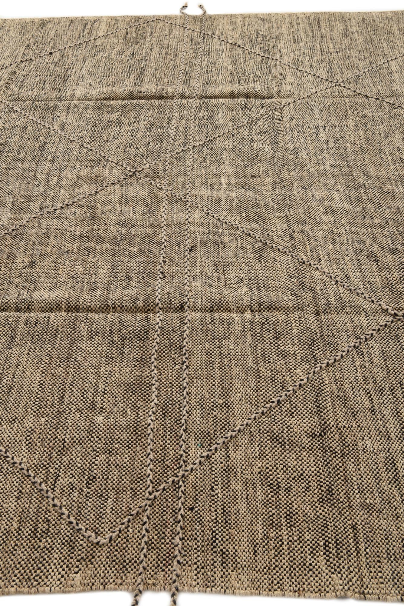 8' 8 x 9' 6 Hand Knotted Moroccan Wool Rug