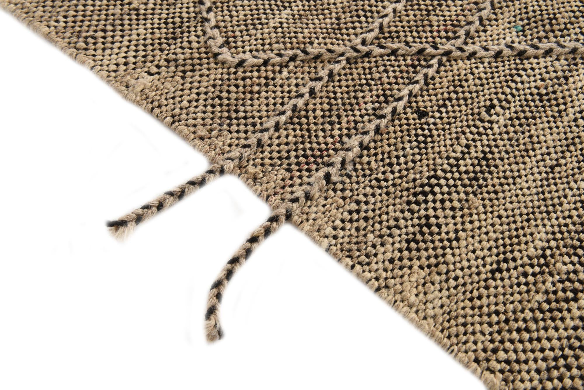 8' 8 x 9' 6 Hand Knotted Moroccan Wool Rug