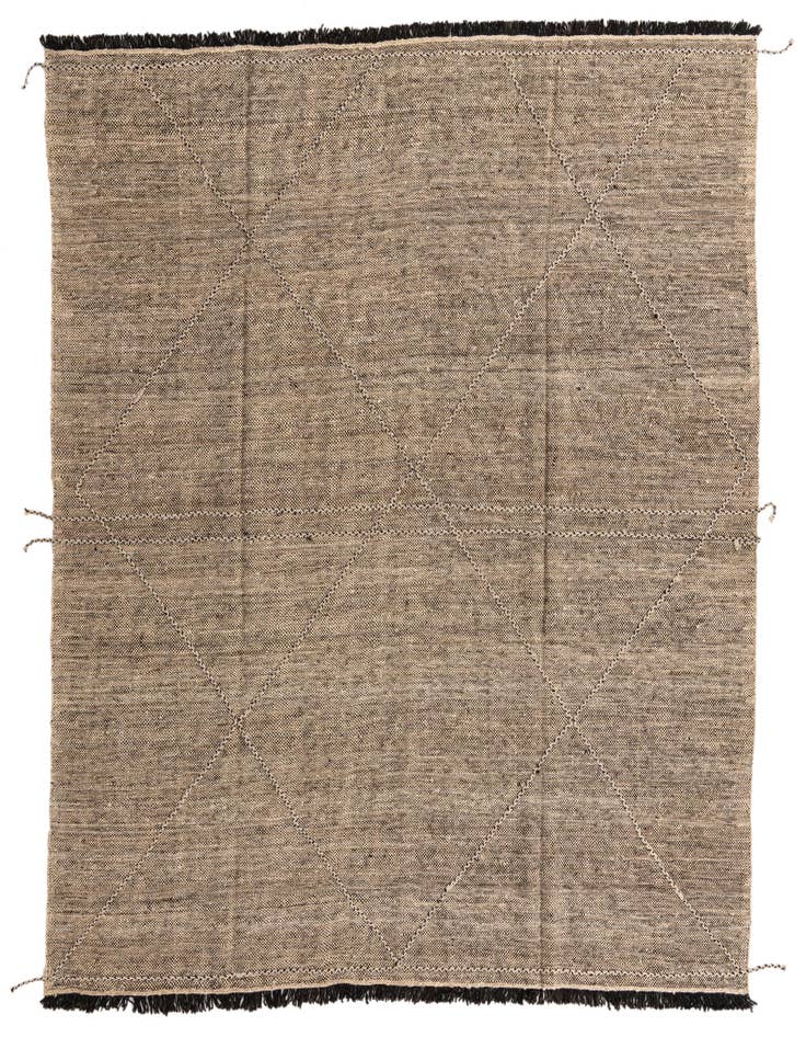Detail image of 8' 8 x 9' 6 Hand Knotted Moroccan Wool Rug