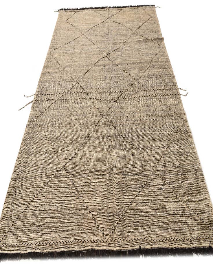 Detail image of 6' 10 x 9' 8  Hand Knotted Moroccan Wool Rug