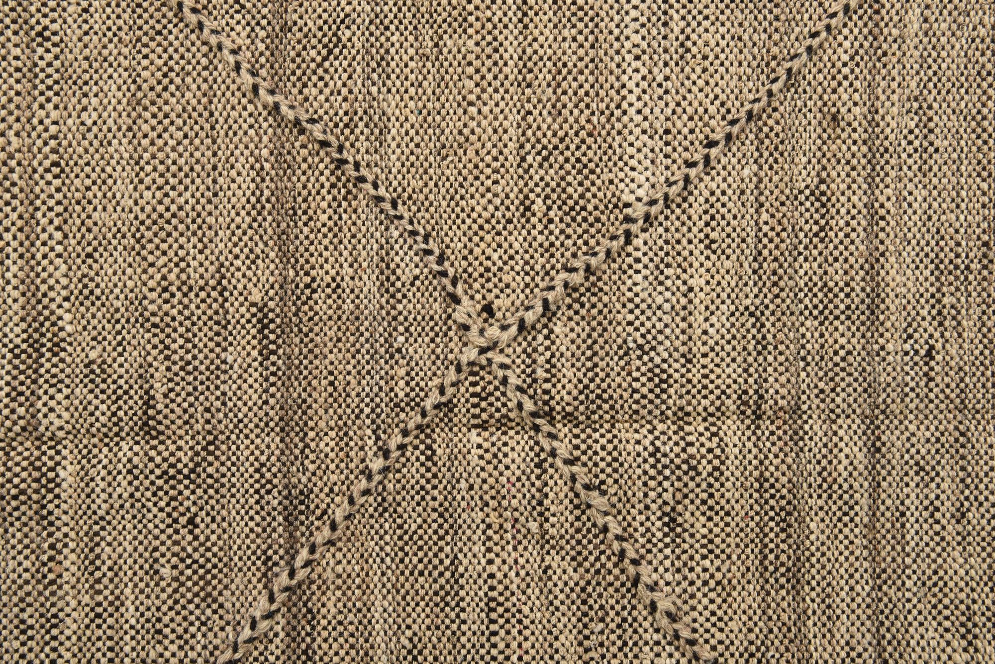 6' 10 x 9' 8 Hand Knotted Moroccan Wool Rug