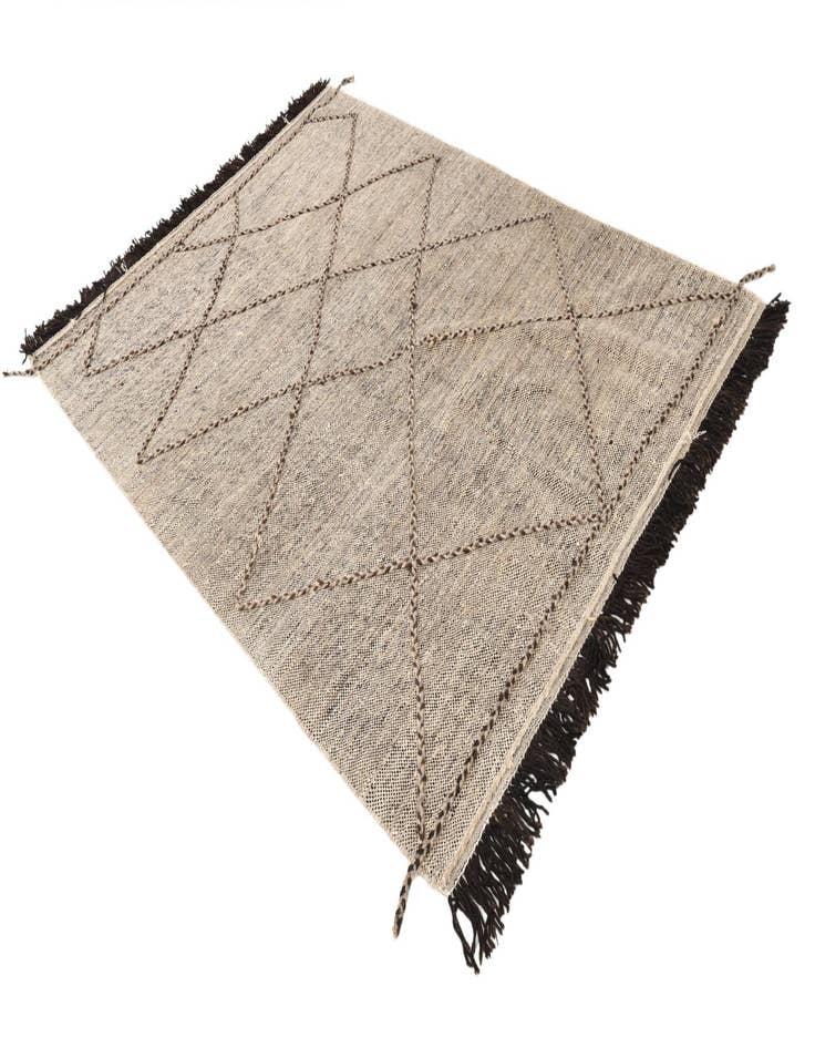 Detail image of 5' 9 x 8'  Hand Knotted Moroccan Wool Rug