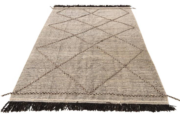Detail image of 5' 9 x 8' Hand Knotted Moroccan Wool Rug