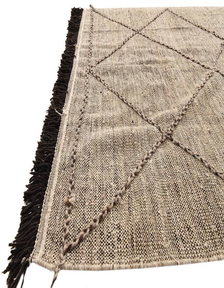 Detail image of 5' 9 x 8'  Hand Knotted Moroccan Wool Rug