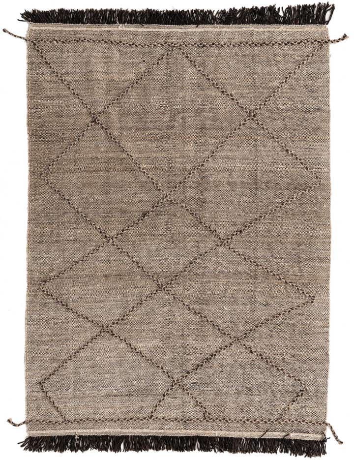 5' 9 x 8' Hand Knotted Moroccan Wool Rug