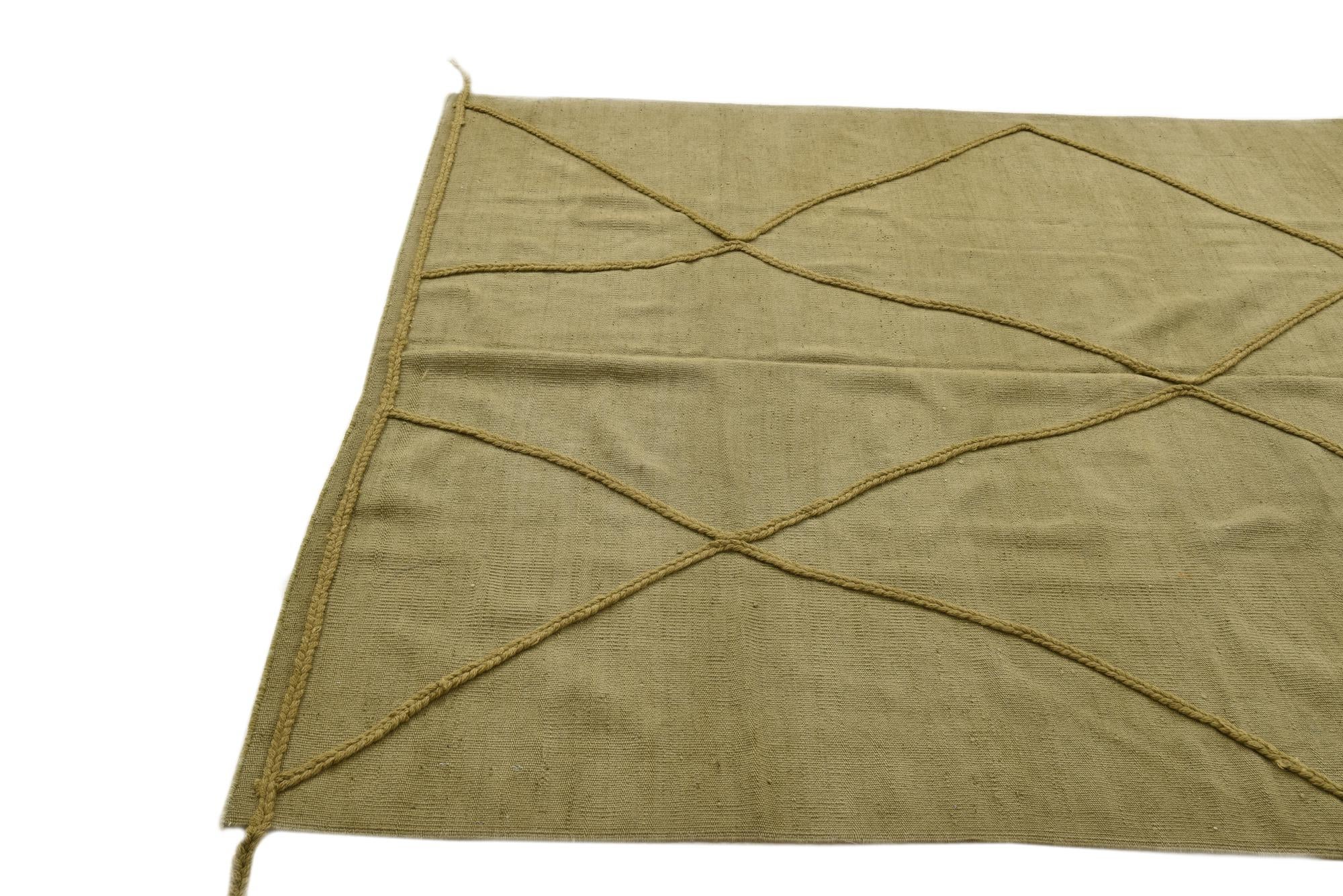 5' 10 x 7' 6 Hand Knotted Moroccan Wool Rug