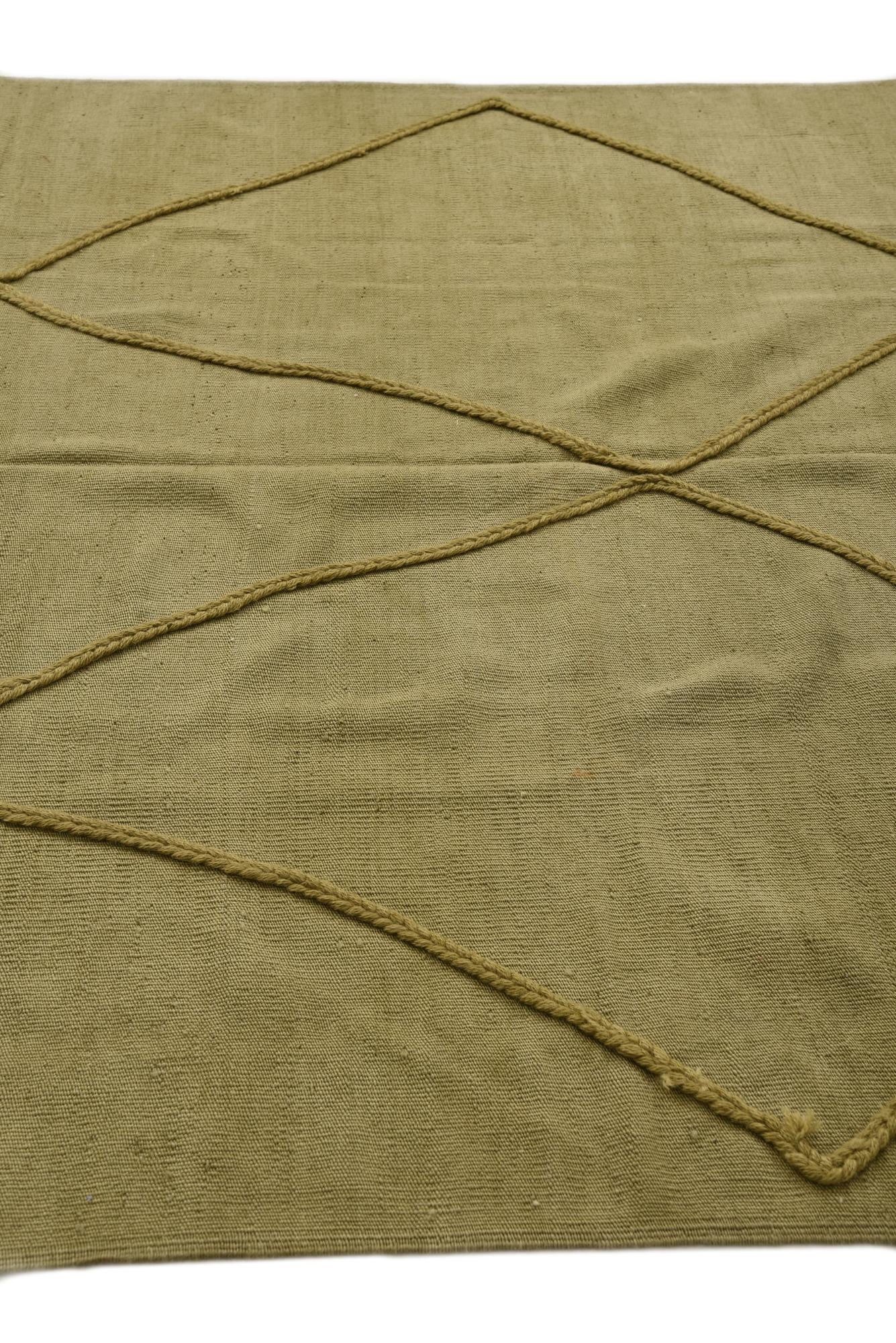 5' 10 x 7' 6 Hand Knotted Moroccan Wool Rug