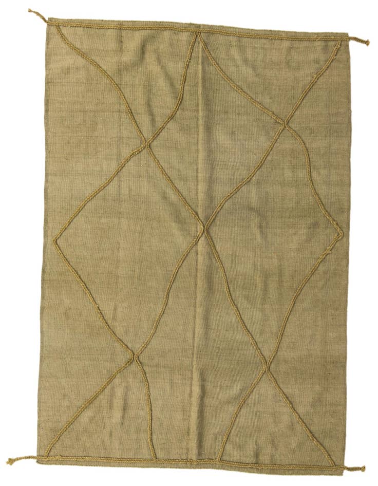 Detail image of 5' 10 x 7' 6 Hand Knotted Moroccan Wool Rug