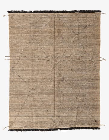 6' 1 x 7' 8 Hand Knotted Moroccan Wool Rug