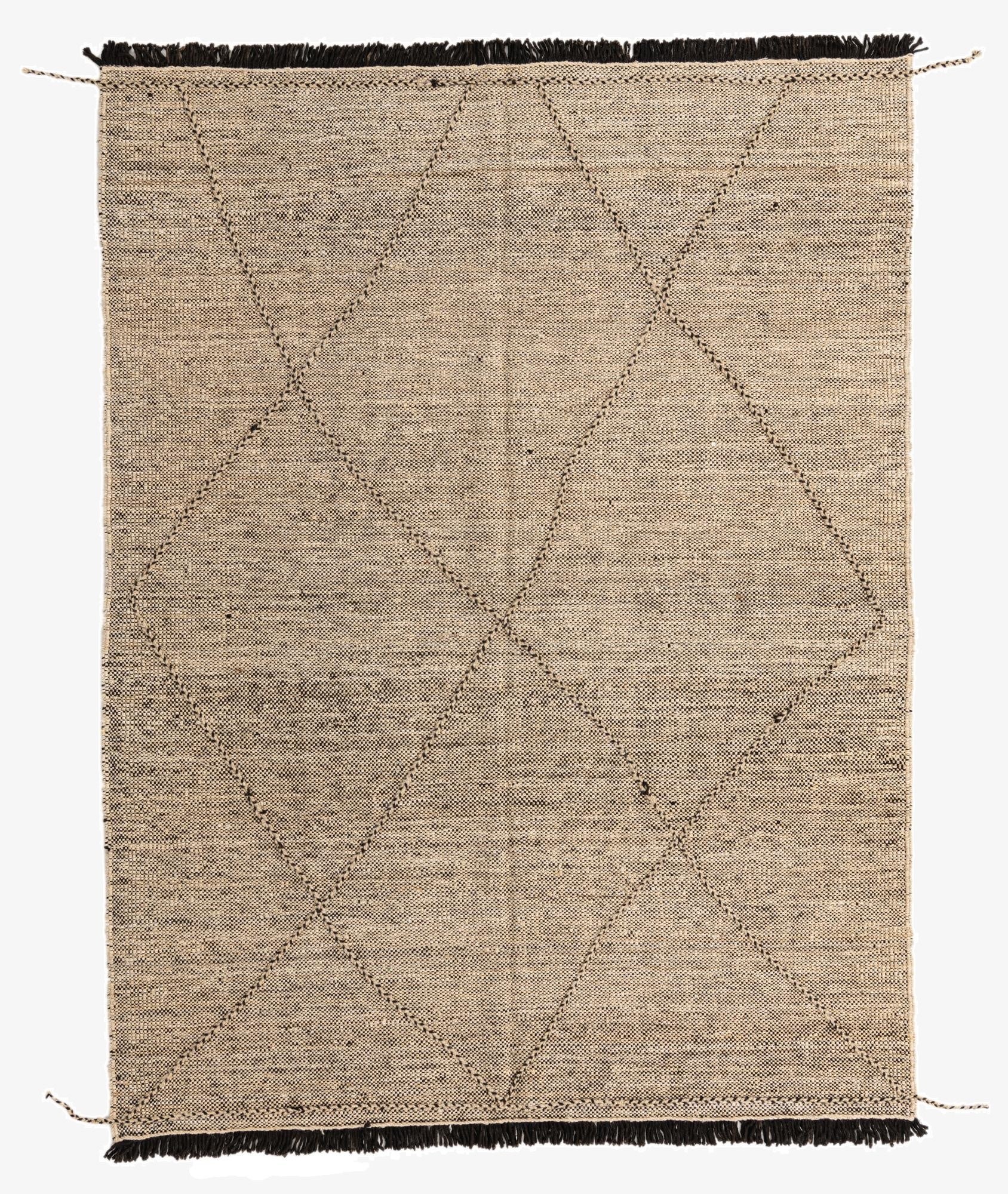 6' x 7' 10  Hand Knotted Moroccan Wool Rug