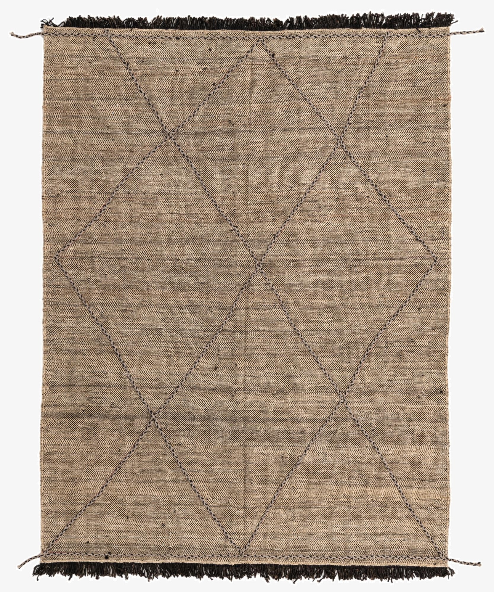 6' x 8'  Hand Knotted Moroccan Wool Rug