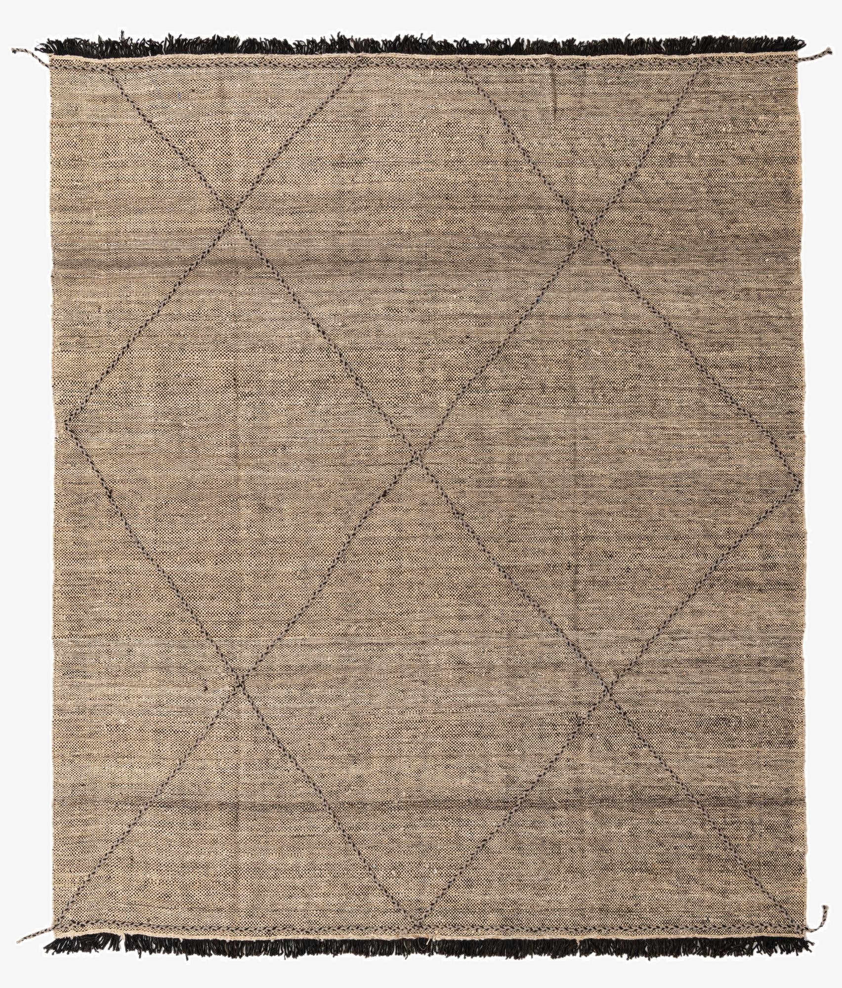 8' 3 x 9' 8  Hand Knotted Moroccan Wool Rug