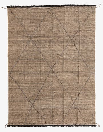 7' 1 x 9' 8 Hand Knotted Moroccan Wool Rug