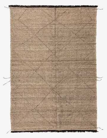 6' 10 x 9' 8 Hand Knotted Moroccan Wool Rug