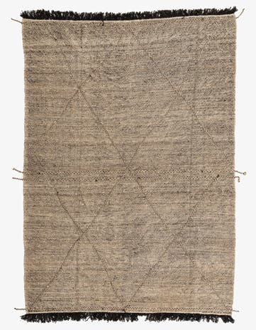 7' x 9' 7 Hand Knotted Moroccan Wool Rug