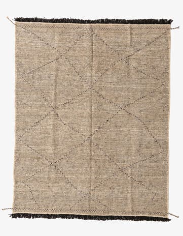 6' 2 x 7' 7 Hand Knotted Moroccan Wool Rug