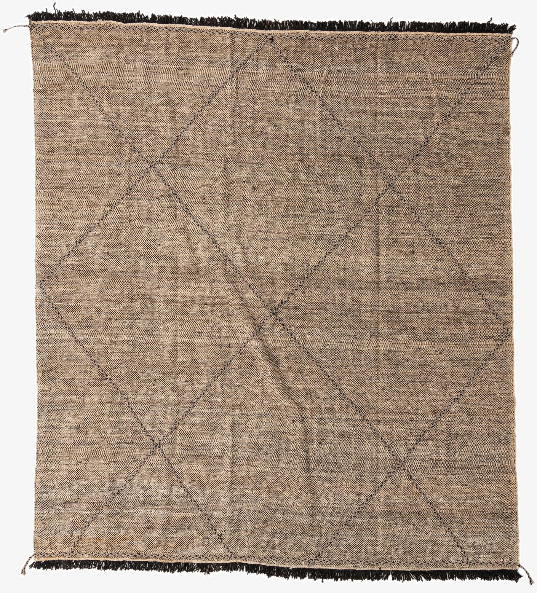 8' 6 x 9' 8  Hand Knotted Moroccan Wool Rug