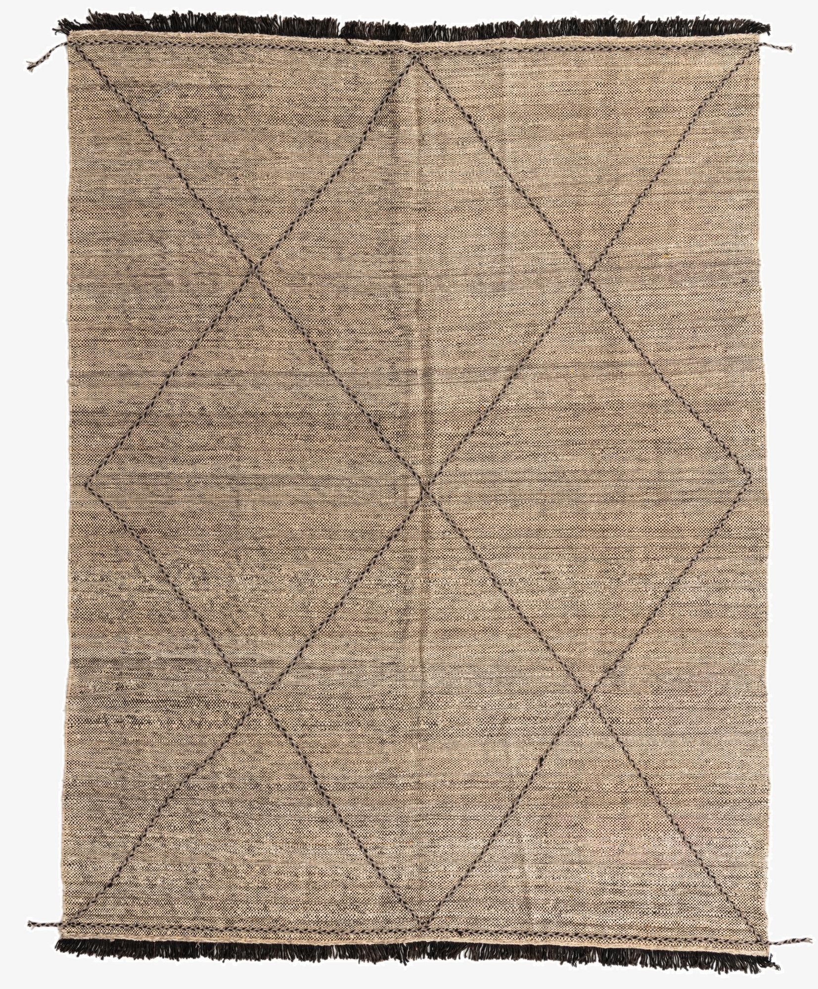 7' 5 x 9' 8  Hand Knotted Moroccan Wool Rug