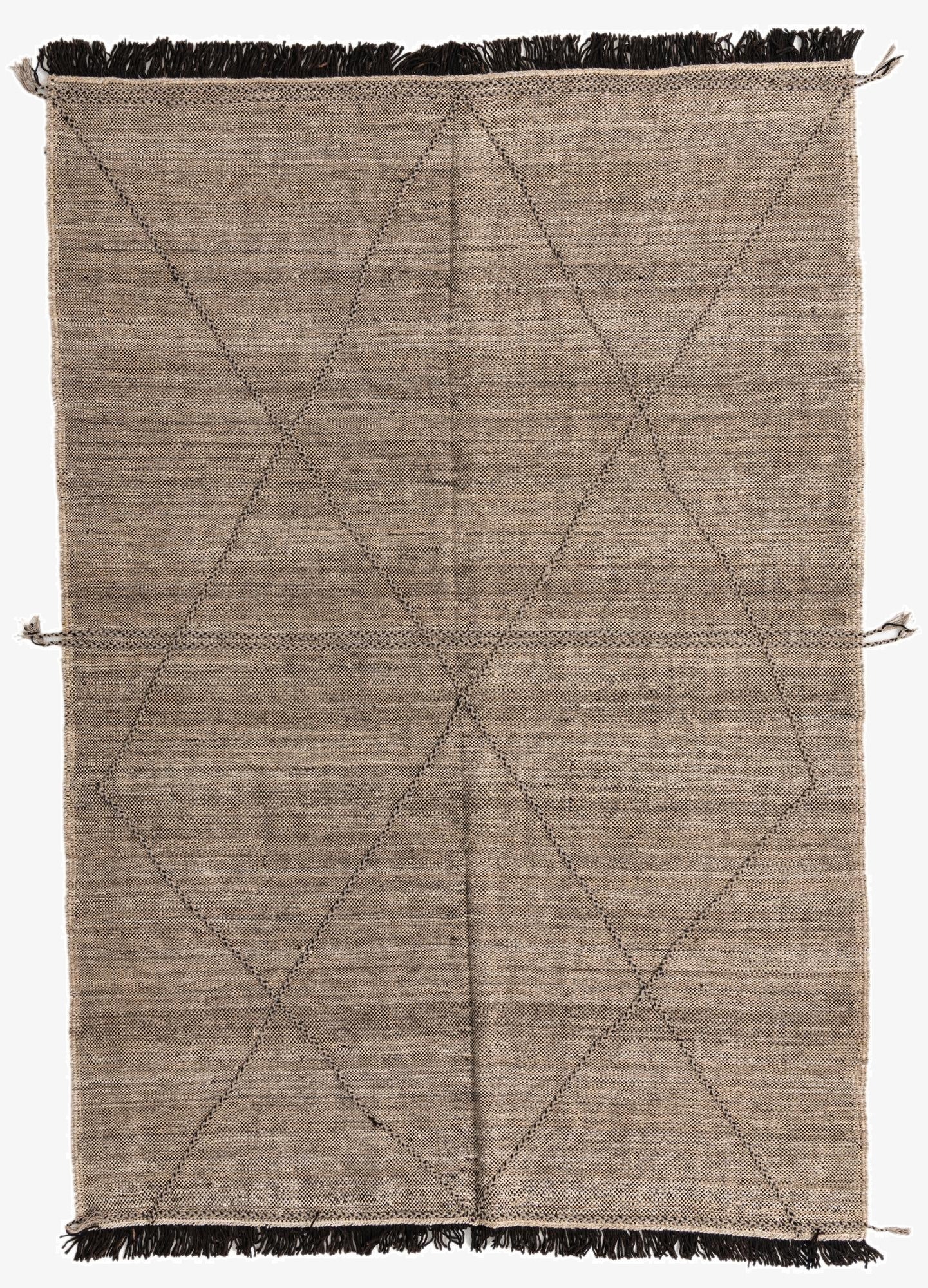 7' x 10'  Hand Knotted Moroccan Wool Rug