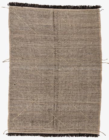 7' x 9' 7 Hand Knotted Moroccan Wool Rug