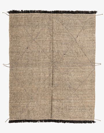 6' x 7' 5 Hand Knotted Moroccan Wool Rug