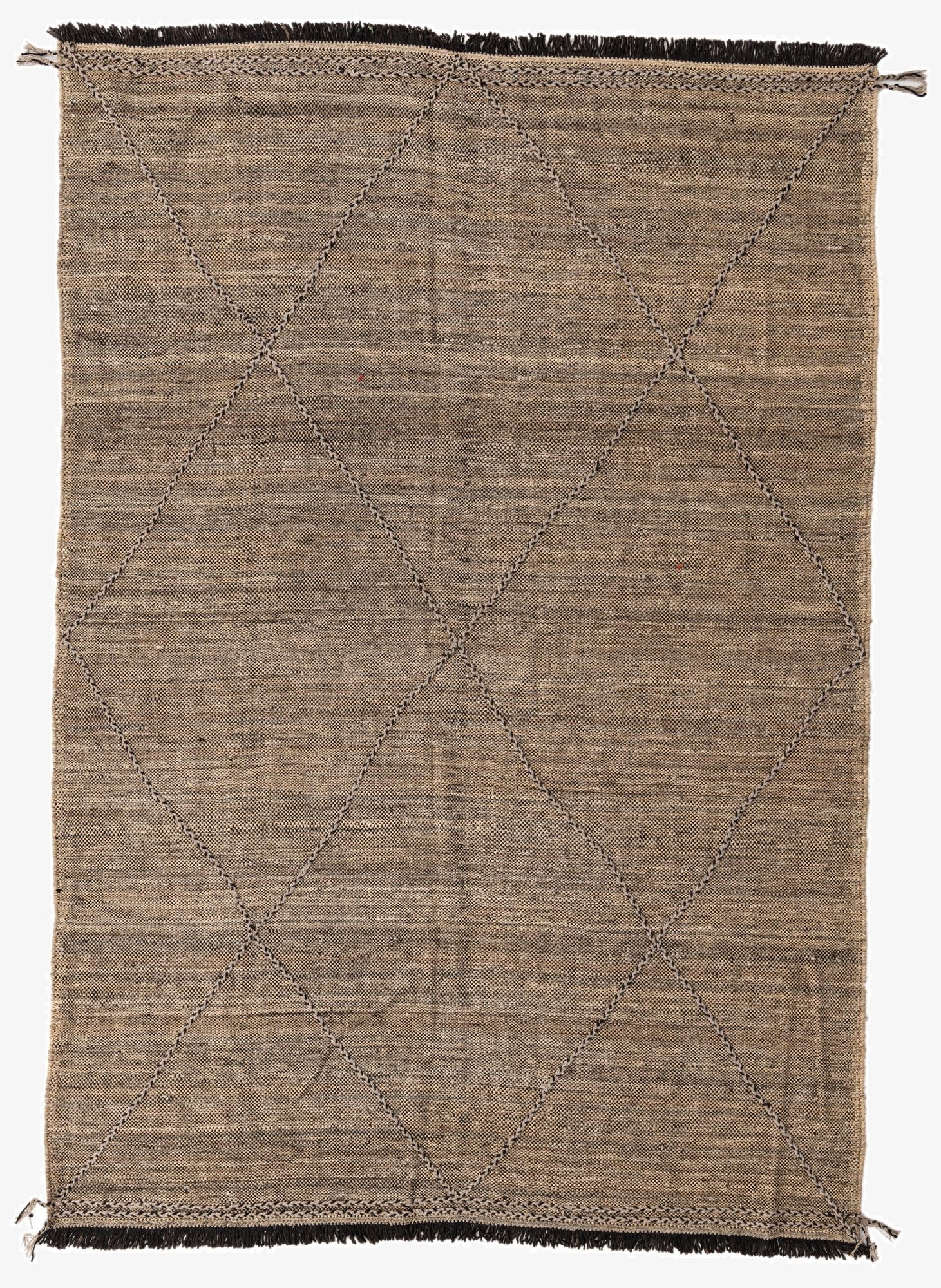 7' x 9' 7  Hand Knotted Moroccan Wool Rug