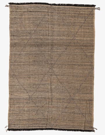 7' x 9' 7 Hand Knotted Moroccan Wool Rug