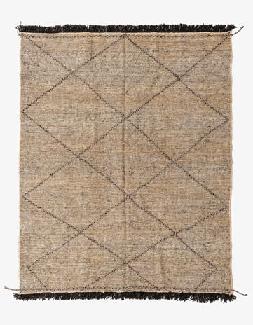 6' 1 x 7' 8 Hand Knotted Moroccan Wool Rug