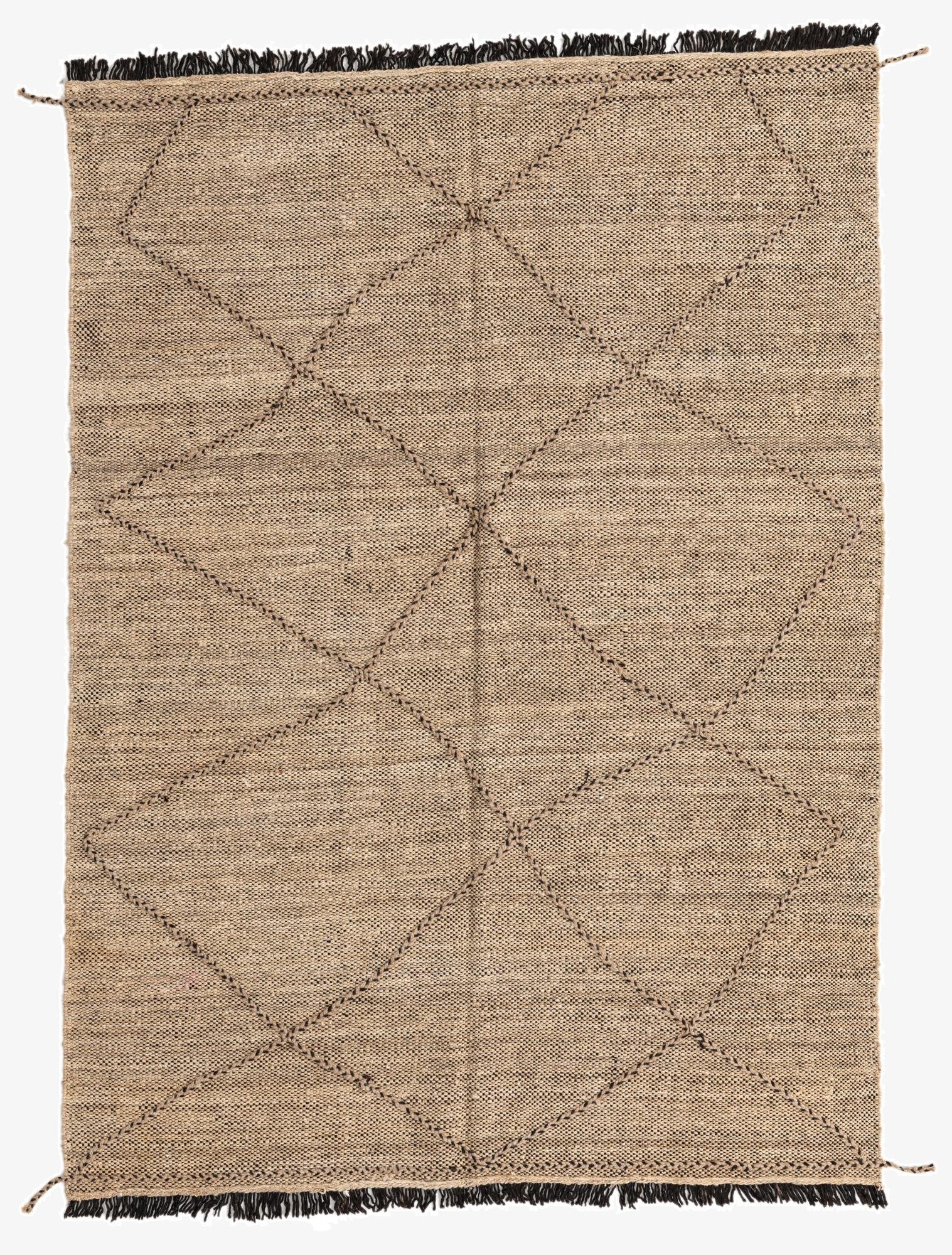 6' x 8'  Hand Knotted Moroccan Wool Rug