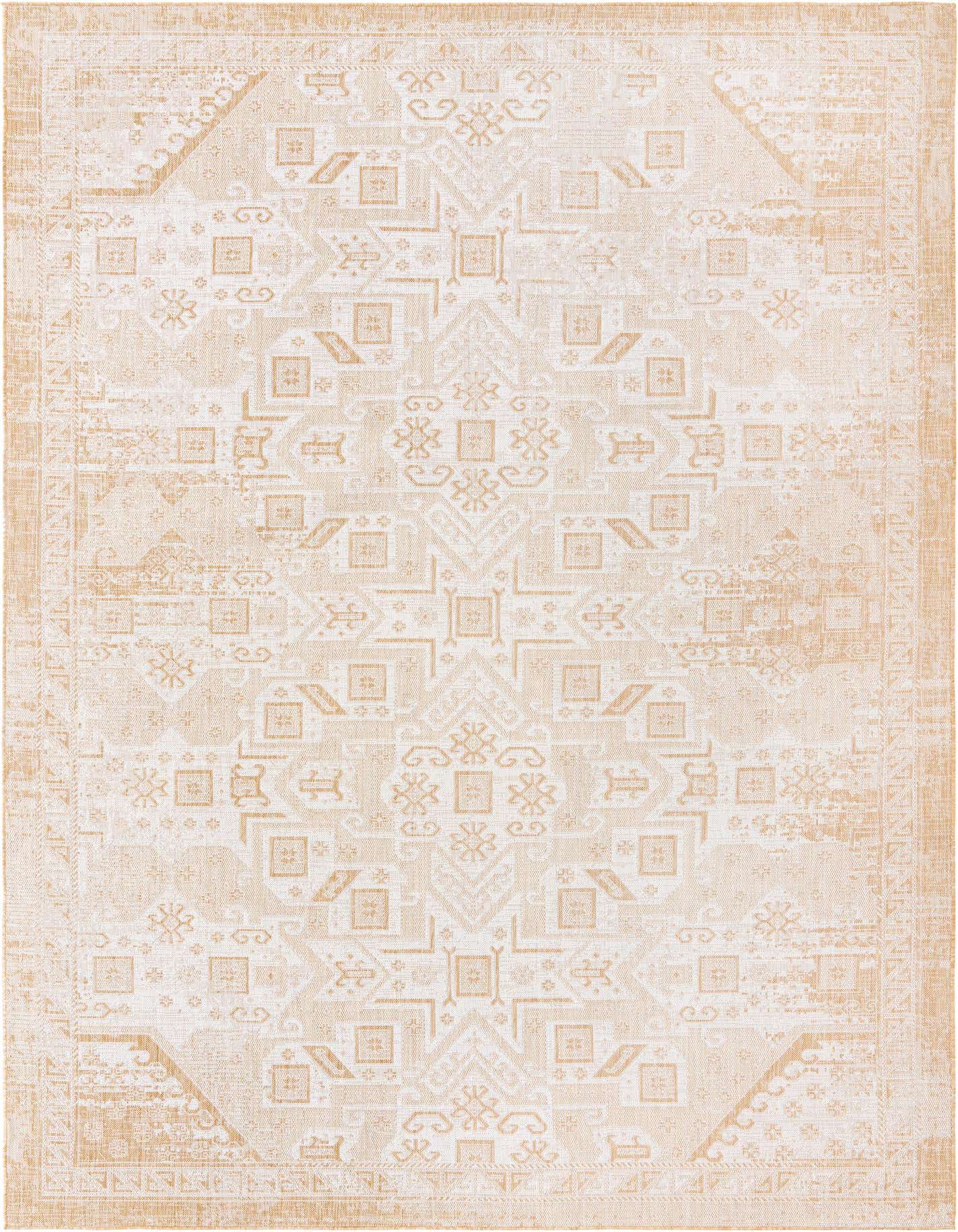 10' x 14' Easy-Clean Aztec Indoor / Outdoor Rug