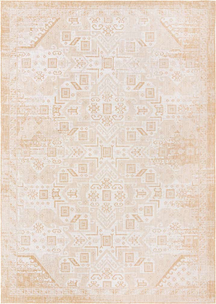 10' x 14' Easy-Clean Aztec Indoor / Outdoor Rug