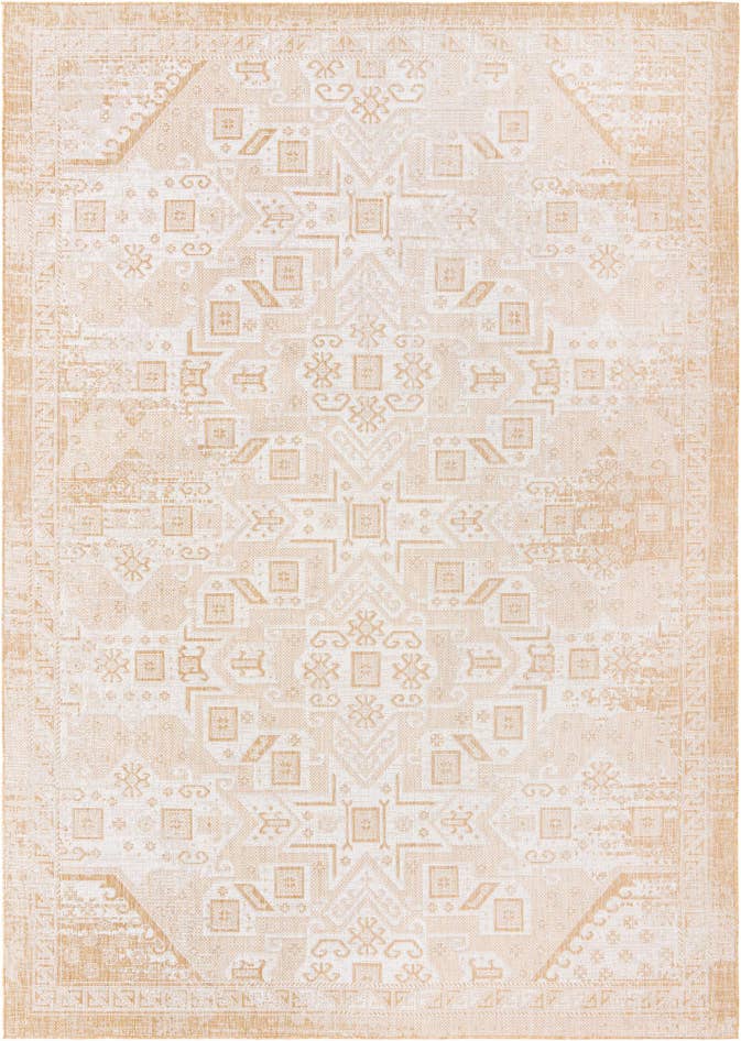 Detail image of 10' x 14' Easy-Clean Aztec Indoor / Outdoor Rug
