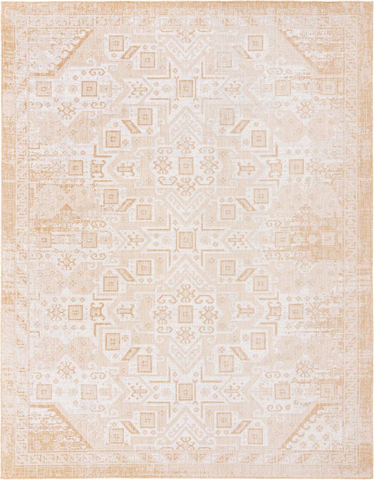 Detail image of 10' x 13' Easy-Clean Aztec Indoor / Outdoor Rug
