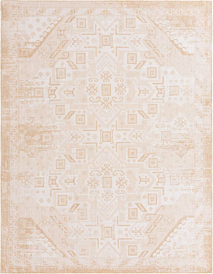 Detail image of 9' x 12' Easy-Clean Aztec Indoor / Outdoor Rug