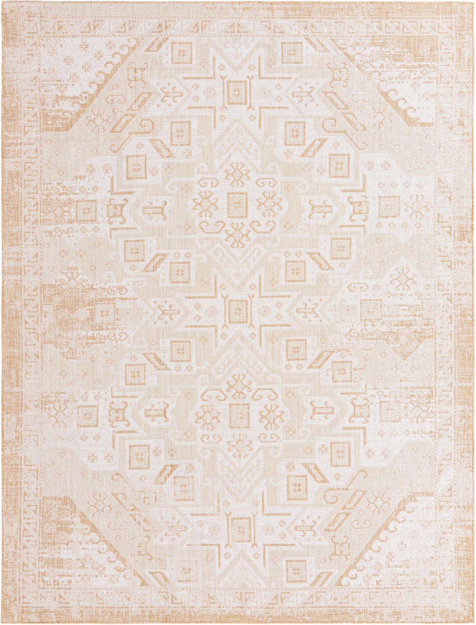 9' x 12' Easy-Clean Aztec Indoor / Outdoor Rug