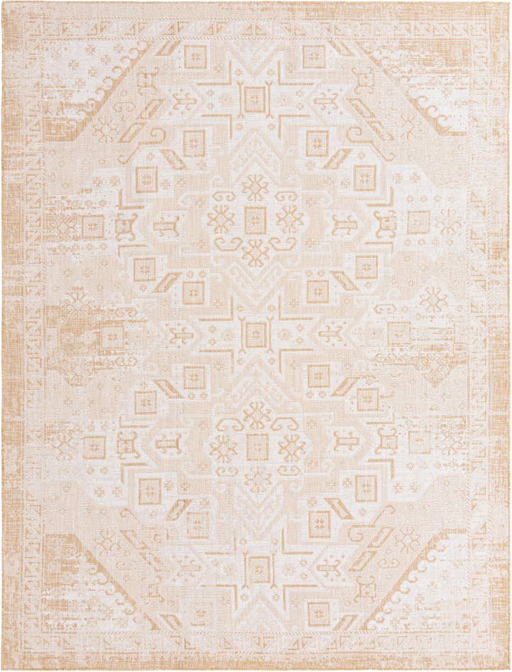 Detail image of 9' x 12' Easy-Clean Aztec Indoor / Outdoor Rug