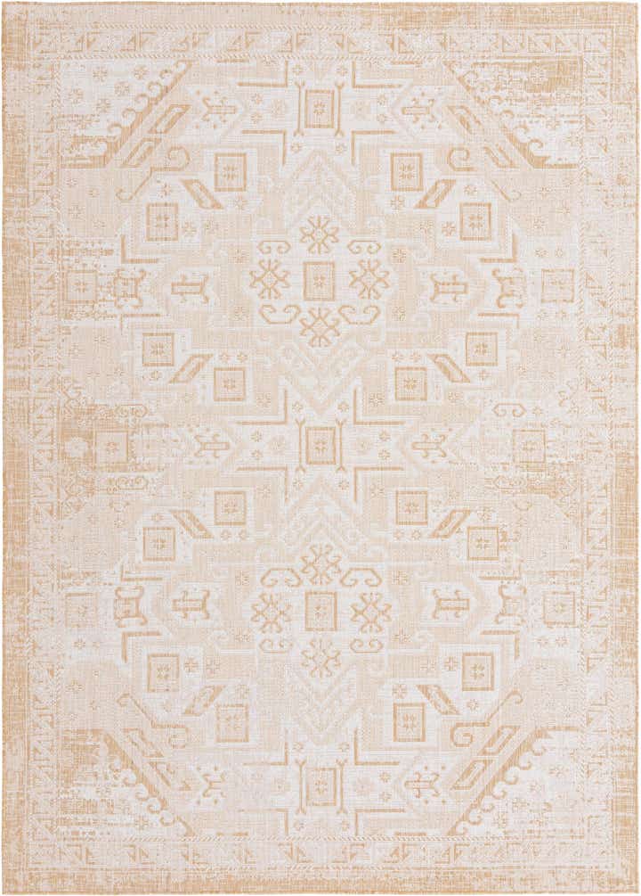 7' 10 x 11' Easy-Clean Aztec Indoor / Outdoor Rug