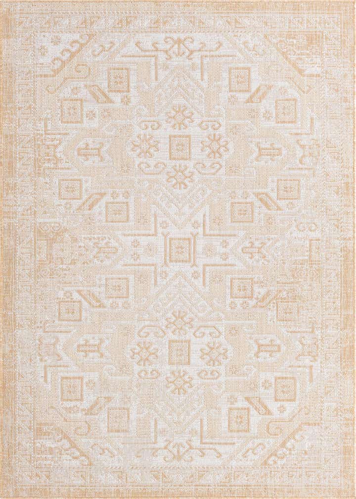 5' 3 x 8' Easy-Clean Aztec Indoor / Outdoor Rug