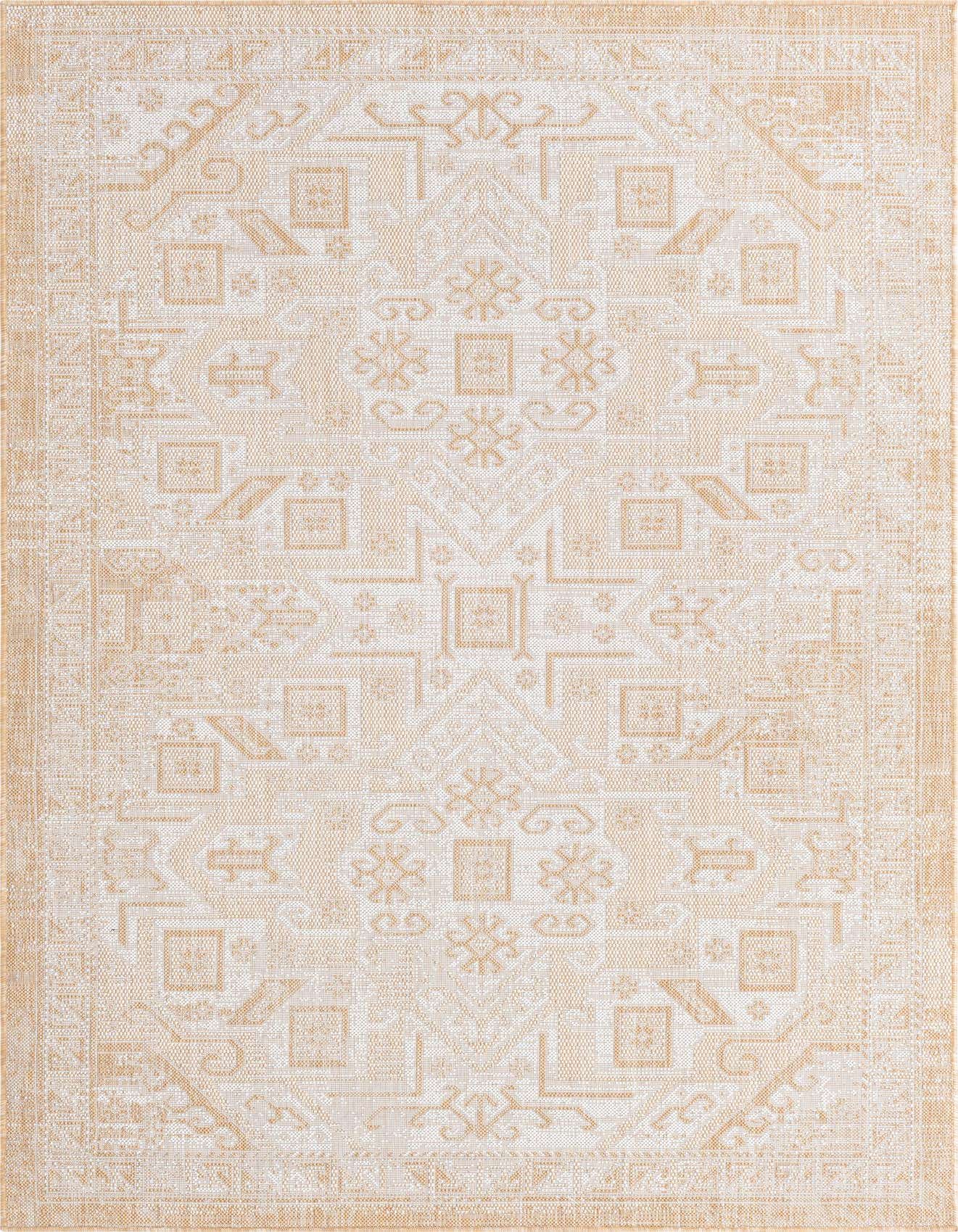 5' 3 x 8' Easy-Clean Aztec Indoor / Outdoor Rug