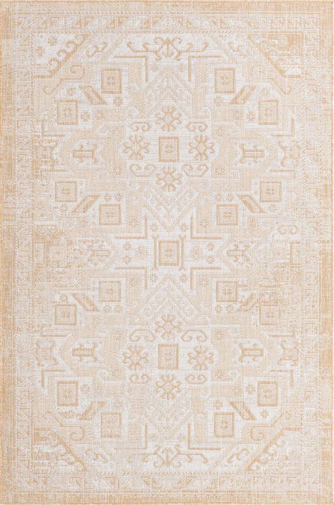 5' 3 x 8' Easy-Clean Aztec Indoor / Outdoor Rug