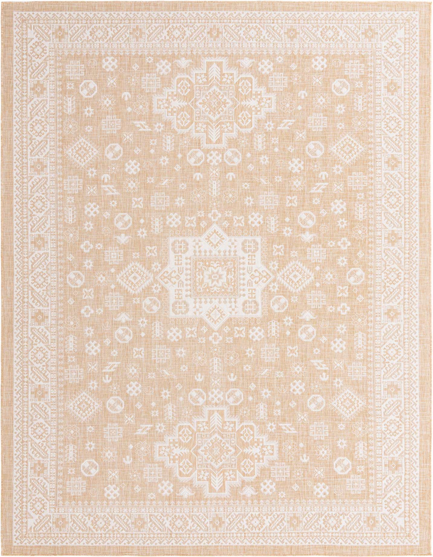 10' x 14' Easy-Clean Aztec Indoor / Outdoor Rug