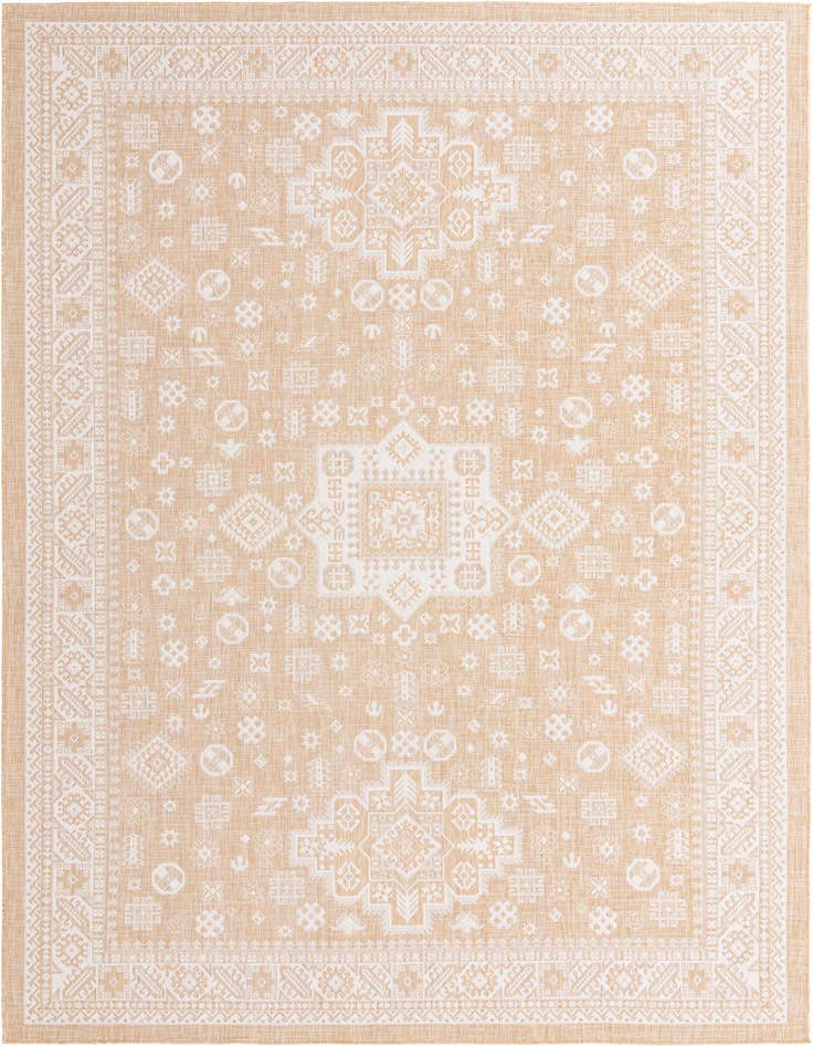 Detail image of 10' x 14' Easy-Clean Aztec Indoor / Outdoor Rug
