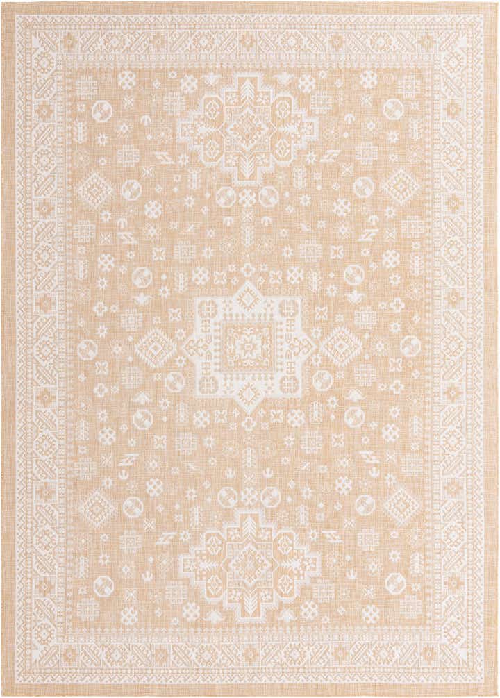10' x 14' Easy-Clean Aztec Indoor / Outdoor Rug