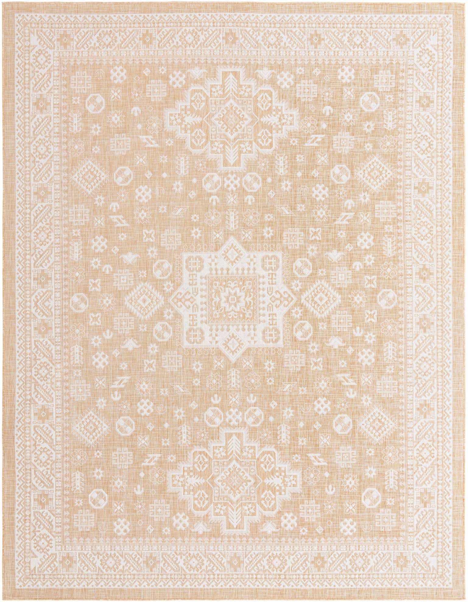 10' x 13' Easy-Clean Aztec Indoor / Outdoor Rug