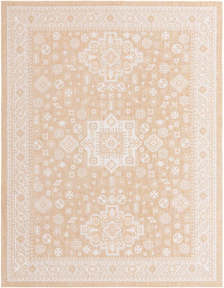 Detail image of 10' x 13' Easy-Clean Aztec Indoor / Outdoor Rug