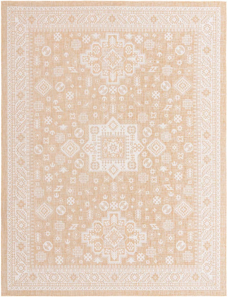 Detail image of 10' x 13' Easy-Clean Aztec Indoor / Outdoor Rug