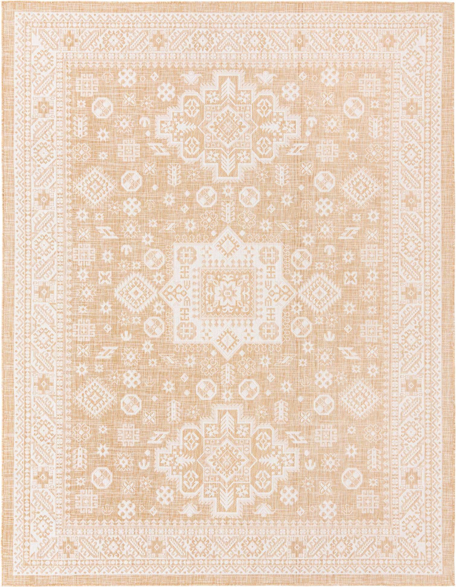 9' x 12' Easy-Clean Aztec Indoor / Outdoor Rug