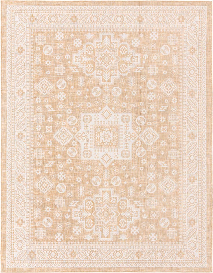 Detail image of 9' x 12' Easy-Clean Aztec Indoor / Outdoor Rug