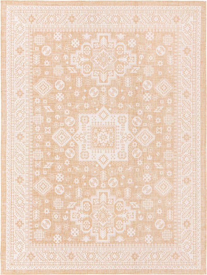 Detail image of 9' x 12' Easy-Clean Aztec Indoor / Outdoor Rug