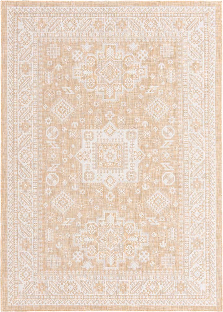 7' x 10' Easy-Clean Aztec Indoor / Outdoor Rug